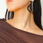 Island Escape Woven Statement Earrings - Single - floysun