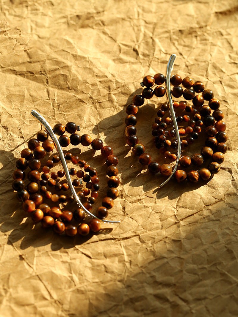 Island Escape Woven Statement Earrings - Single - floysun
