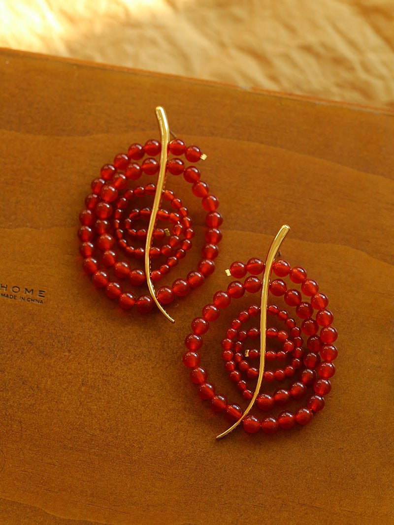 Island Escape Woven Statement Earrings - Single - floysun