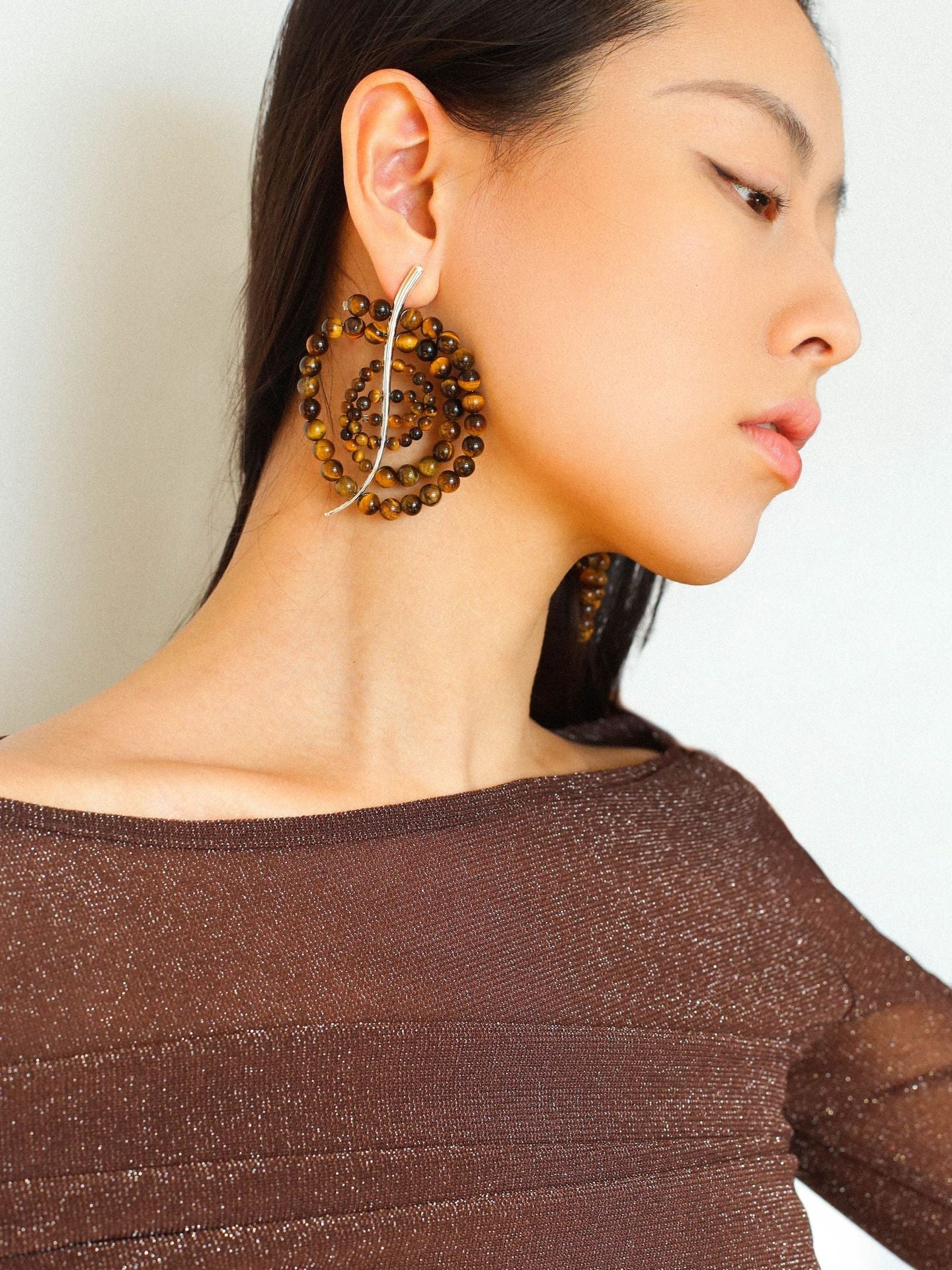 Island Escape Woven Statement Earrings - Single - floysun