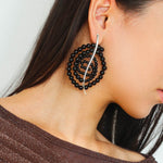 Island Escape Woven Statement Earrings - Single - floysun