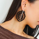 Island Escape Woven Statement Earrings - Single - floysun