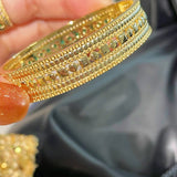 Italian Vintage Emerald Lace Wide Bangle - floysun