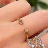 Italian Vintage - Inspired Handcrafted Twisted Open Ring - floysun