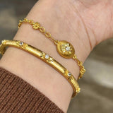 Italian Vintage Star of David Matte Bracelet - floysun