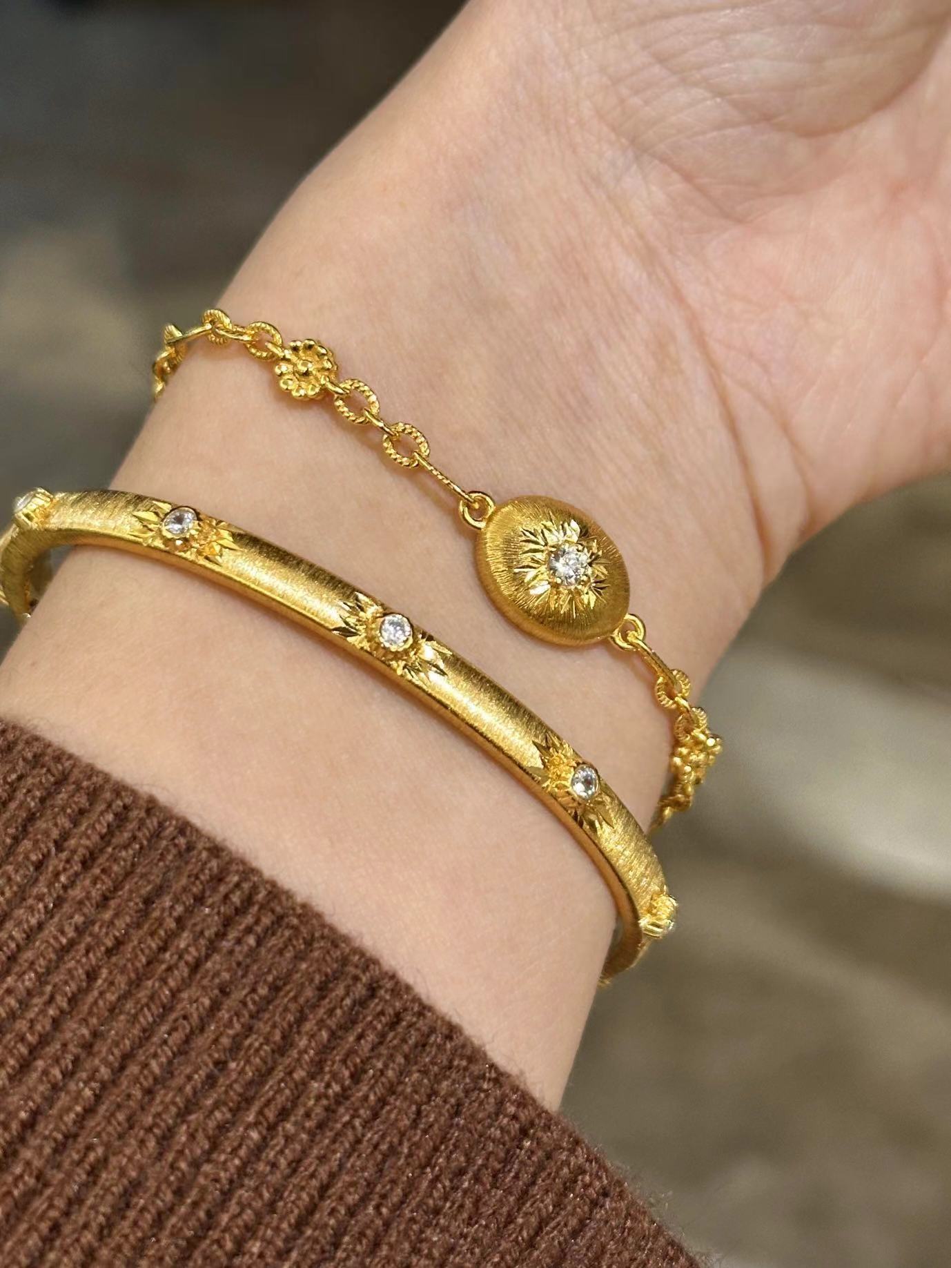 Italian Vintage Star of David Matte Bracelet - floysun