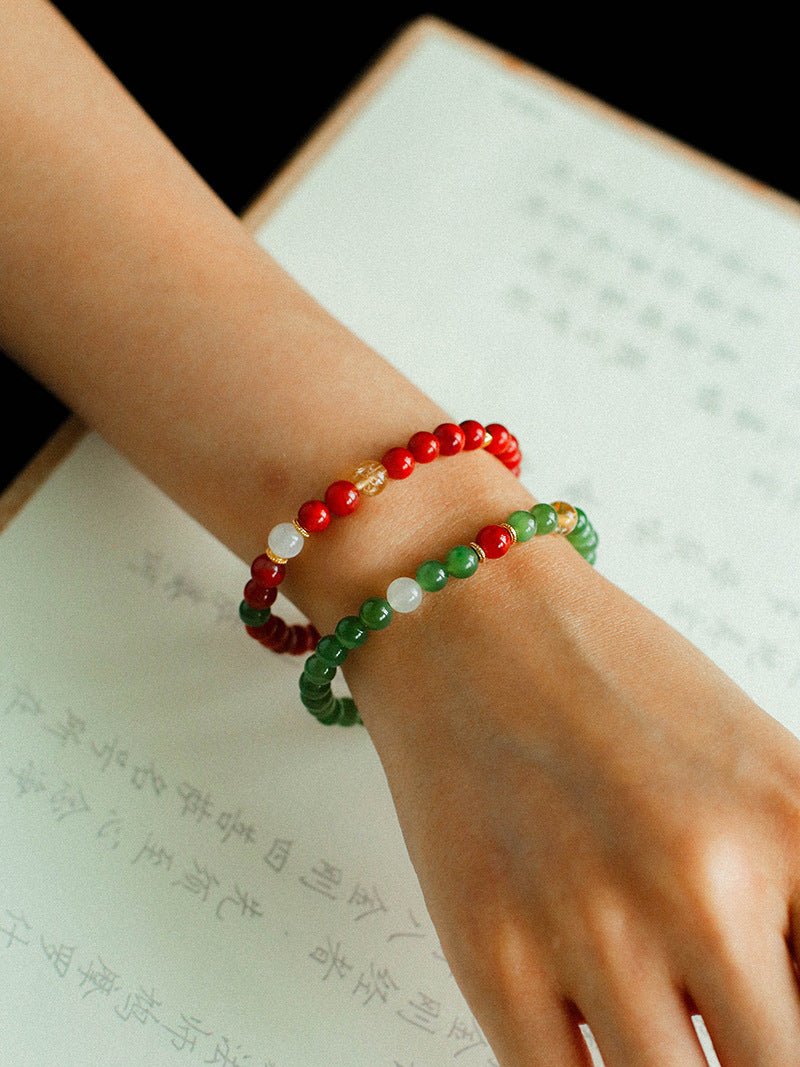 Jade Harmony Bracelet – Wood & Fire Balance - floysun