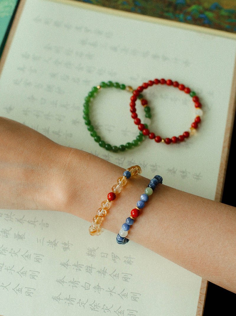 Jade Harmony Bracelet – Wood & Fire Balance - floysun