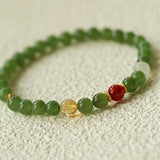 Jade Harmony Bracelet – Wood & Fire Balance - floysun