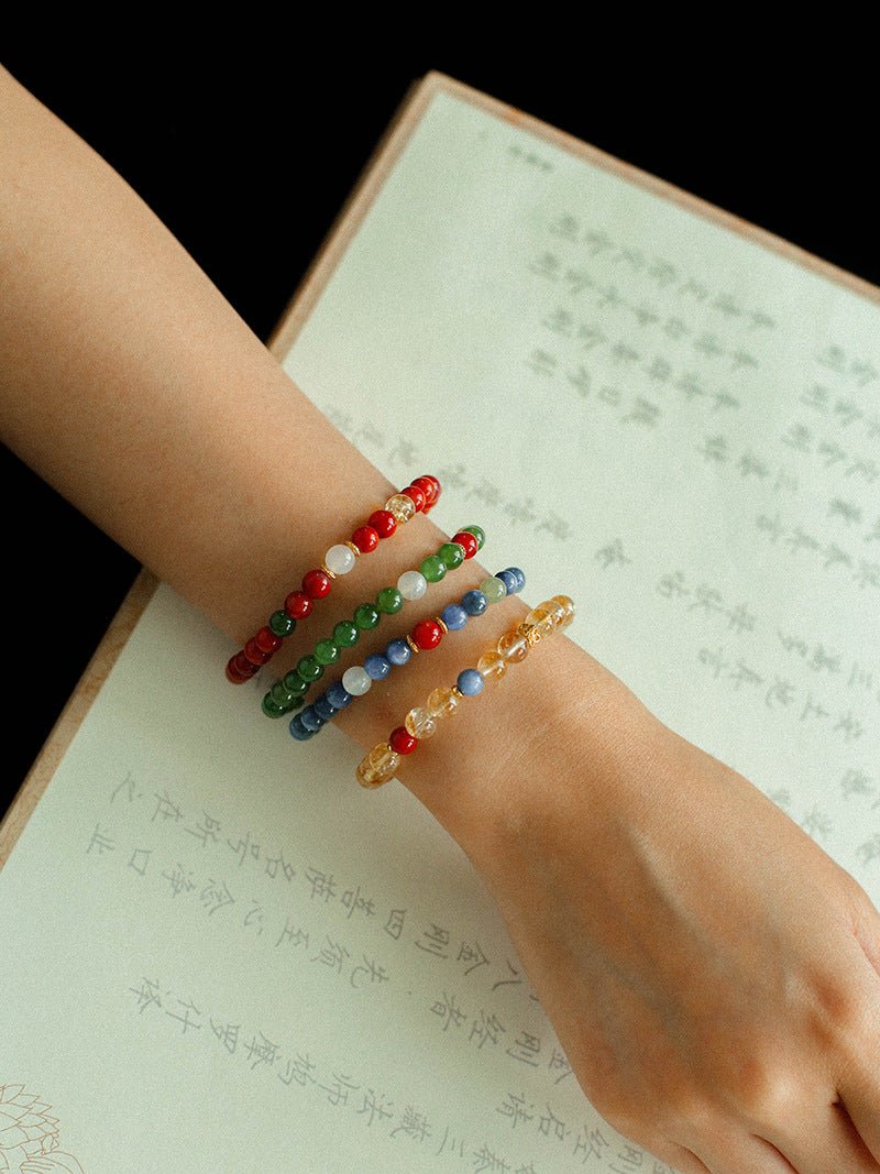 Jade Harmony Bracelet – Wood & Fire Balance - floysun