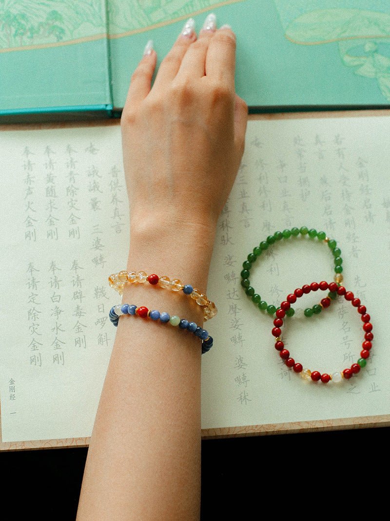 Jade Harmony Bracelet – Wood & Fire Balance - floysun