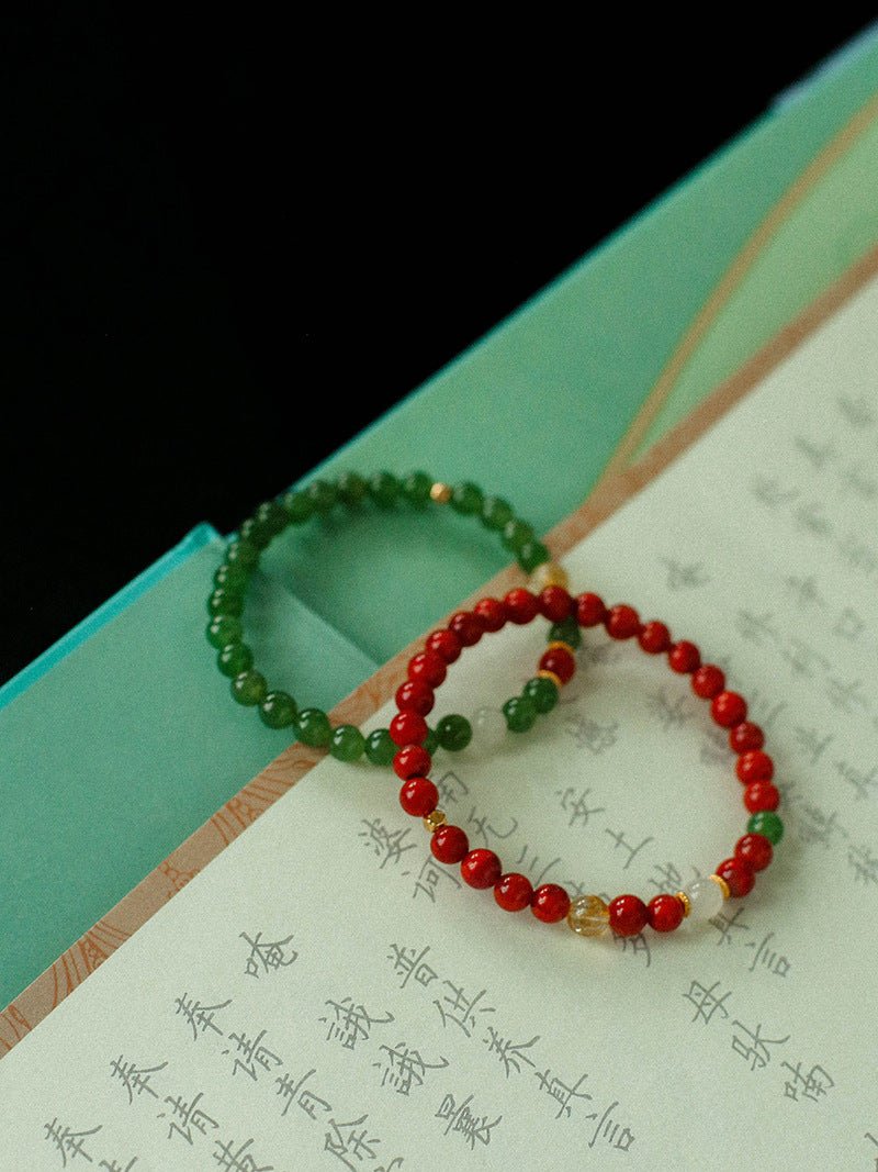 Jade Harmony Bracelet – Wood & Fire Balance - floysun