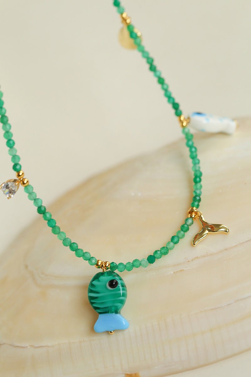 Jelly Fishy Necklace A Playful Summer Splash - floysun