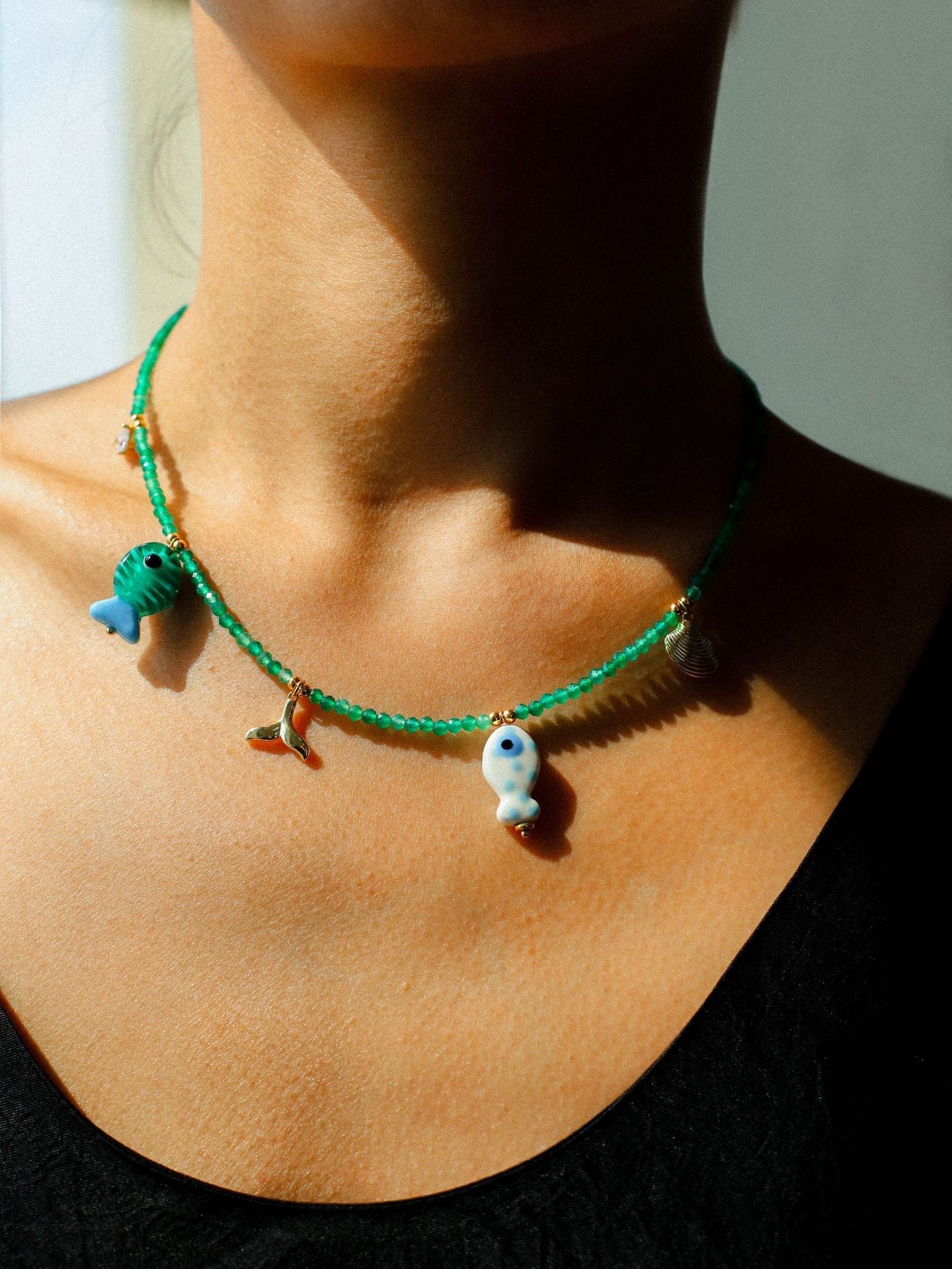Jelly Fishy Necklace A Playful Summer Splash - floysun
