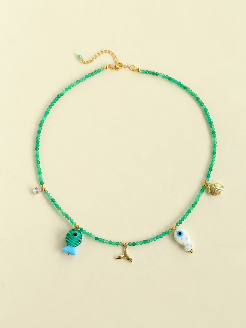 Jelly Fishy Necklace A Playful Summer Splash - floysun