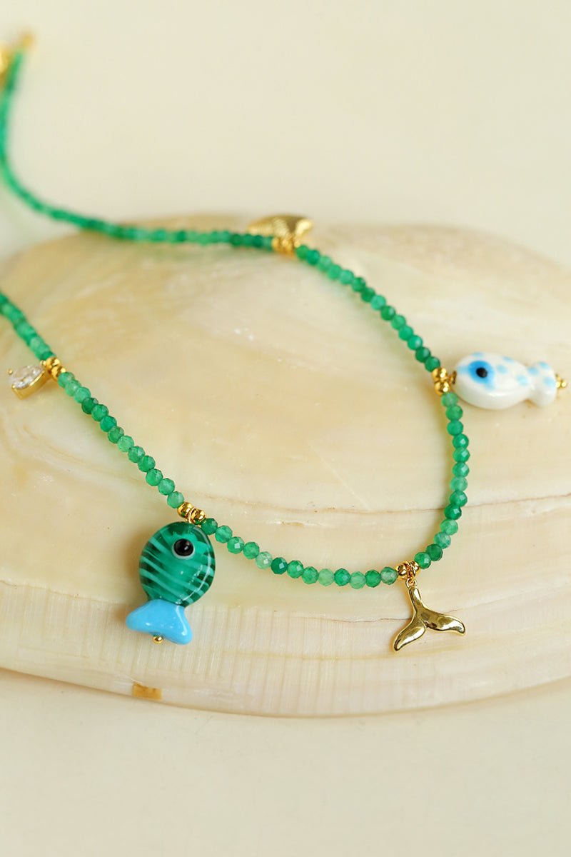 Jelly Fishy Necklace A Playful Summer Splash - floysun