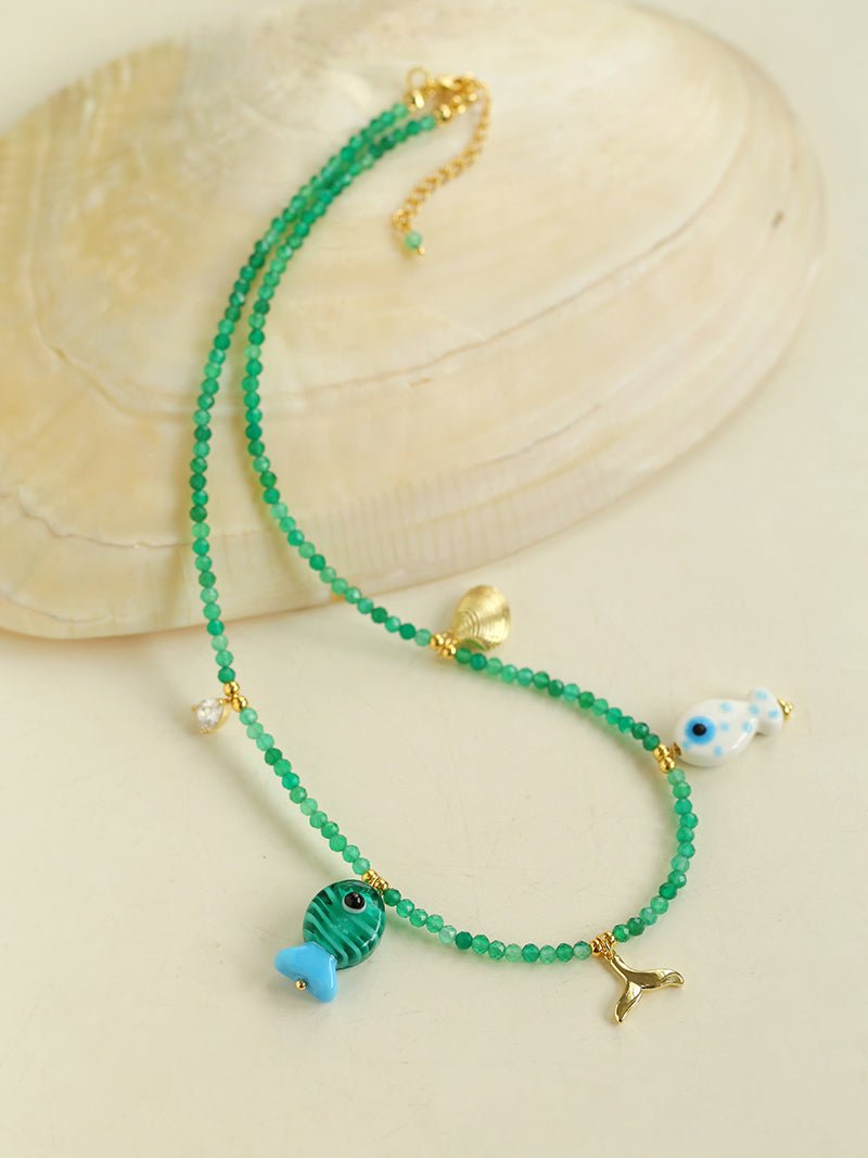 Jelly Fishy Necklace A Playful Summer Splash - floysun