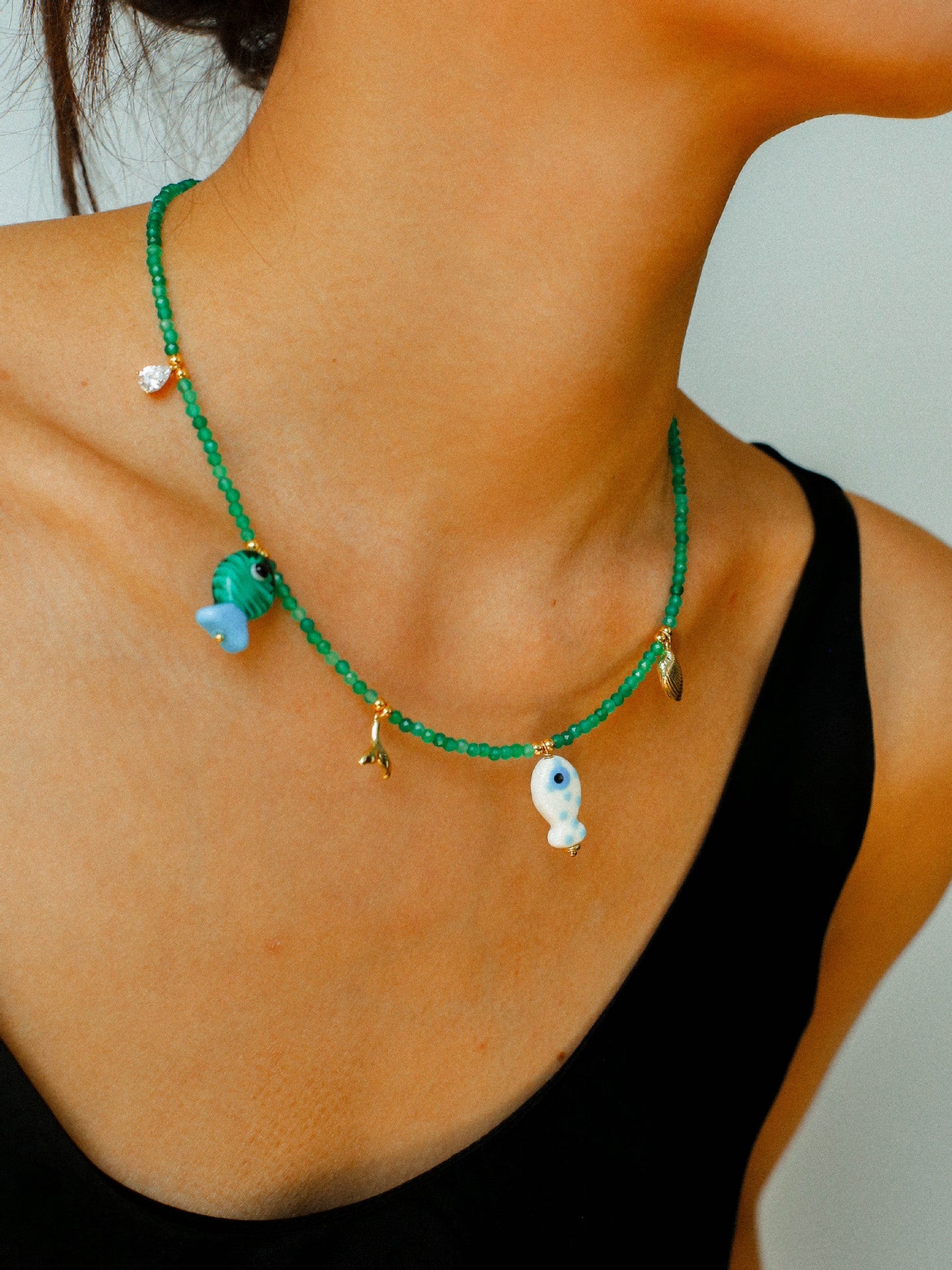Jelly Fishy Necklace A Playful Summer Splash - floysun