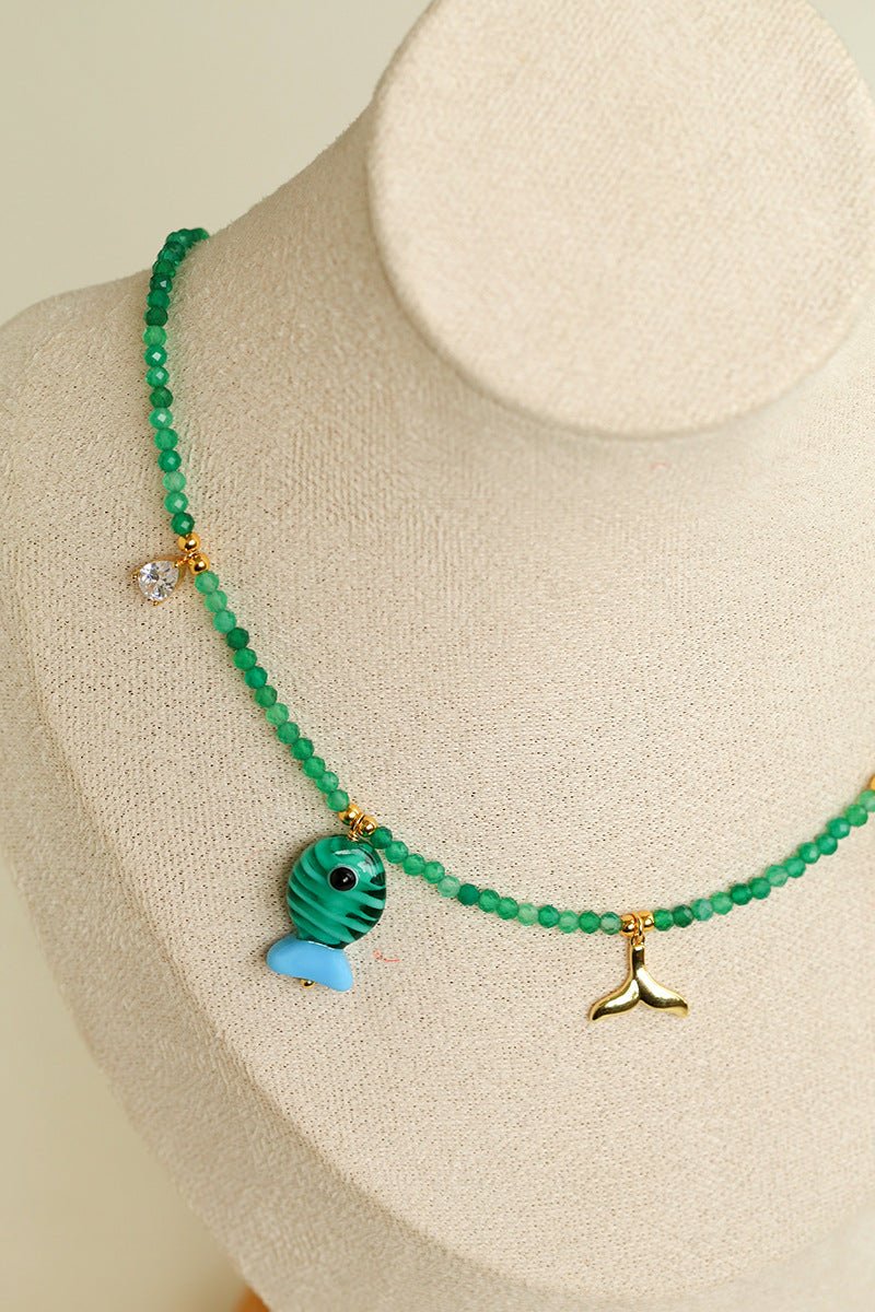 Jelly Fishy Necklace A Playful Summer Splash - floysun