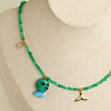 Jelly Fishy Necklace A Playful Summer Splash - floysun