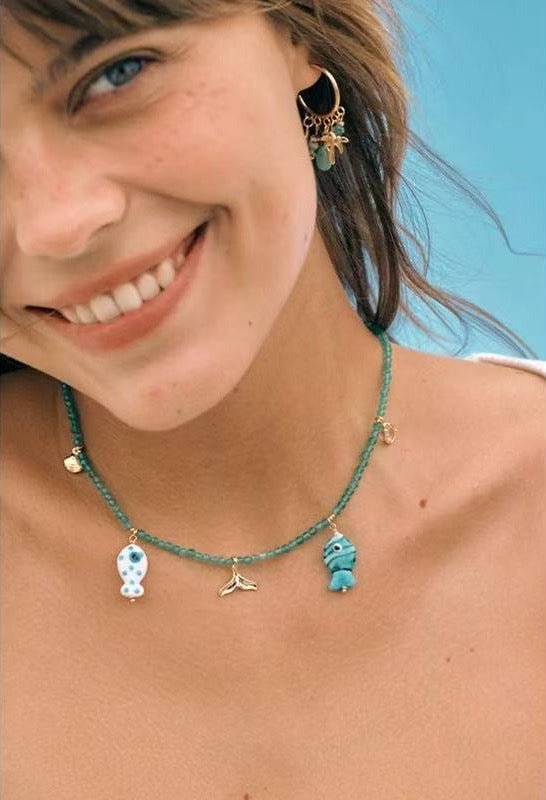 Jelly Fishy Necklace A Playful Summer Splash - floysun