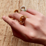 Lace Aura Natural Stone Ring - floysun