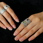 Lace Glow Wide Ring – Multiple Colors Available - floysun