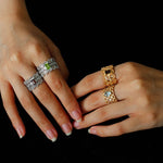 Lace Glow Wide Ring – Multiple Colors Available - floysun