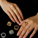 Lace Glow Wide Ring – Multiple Colors Available - floysun