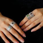 Lace Glow Wide Ring – Multiple Colors Available - floysun