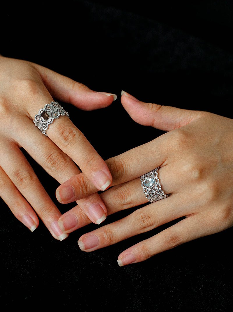 Lace Glow Wide Ring – Multiple Colors Available - floysun