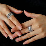 Lace Glow Wide Ring – Multiple Colors Available - floysun