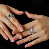 Lace Glow Wide Ring – Multiple Colors Available - floysun