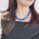 Lapis Lazuli Beaded Necklace - floysun