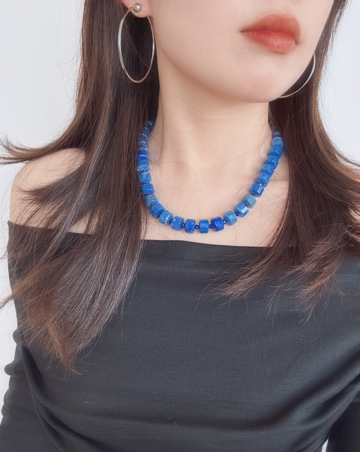 Lapis Lazuli Beaded Necklace - floysun