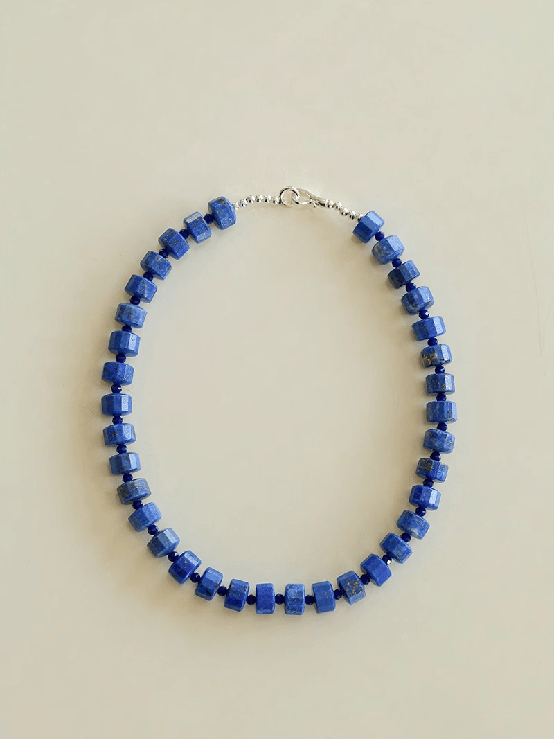 Lapis Lazuli Beaded Necklace - floysun