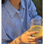 Large Imprint Earrings Irregular Hoop Earrings - floysun