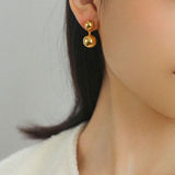 Large & Small Gold Balls Earrings - floysun