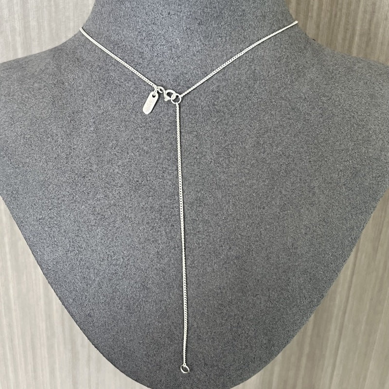 Layered Round Shell Line Pendant Necklace 925 Sterling Silver - floysun