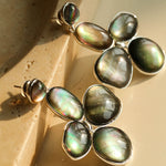 Lilac Blossom Gray Mother - of - Pearl Earrings - floysun