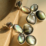 Lilac Blossom Gray Mother - of - Pearl Earrings - floysun