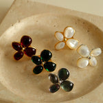 Lilac Blossom Red Glass Ring - floysun