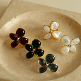 Lilac Blossom Red Glass Ring - floysun
