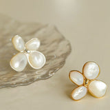 Lilac Blossom White & Gray Mother - of - Pearl Elegant Ring - floysun