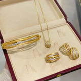 LinAura Textured Line & Pavé Diamond Cuff Bangle - floysun