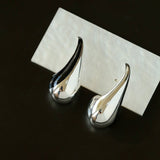 Line Enamel Waterdrop Earrings Red & Black - floysun