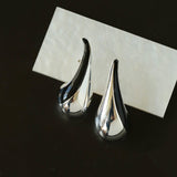Line Enamel Waterdrop Earrings Red & Black - floysun