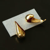 Line Enamel Waterdrop Earrings Red & Black - floysun