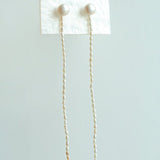 Long Aurora Freshwater Pearl Tassel Earrings - floysun