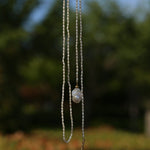 Long Baroque Pearl Pendant Necklace with Rice Pearls - floysun